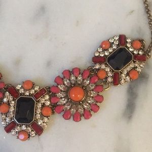 J. Crew Jewelry - J. Crew Navy Pink Gold Necklace (Jewelry bag incl) J. Crew Jewelry - J. Crew Navy Pink Gold Necklace (Jewelry bag incl)